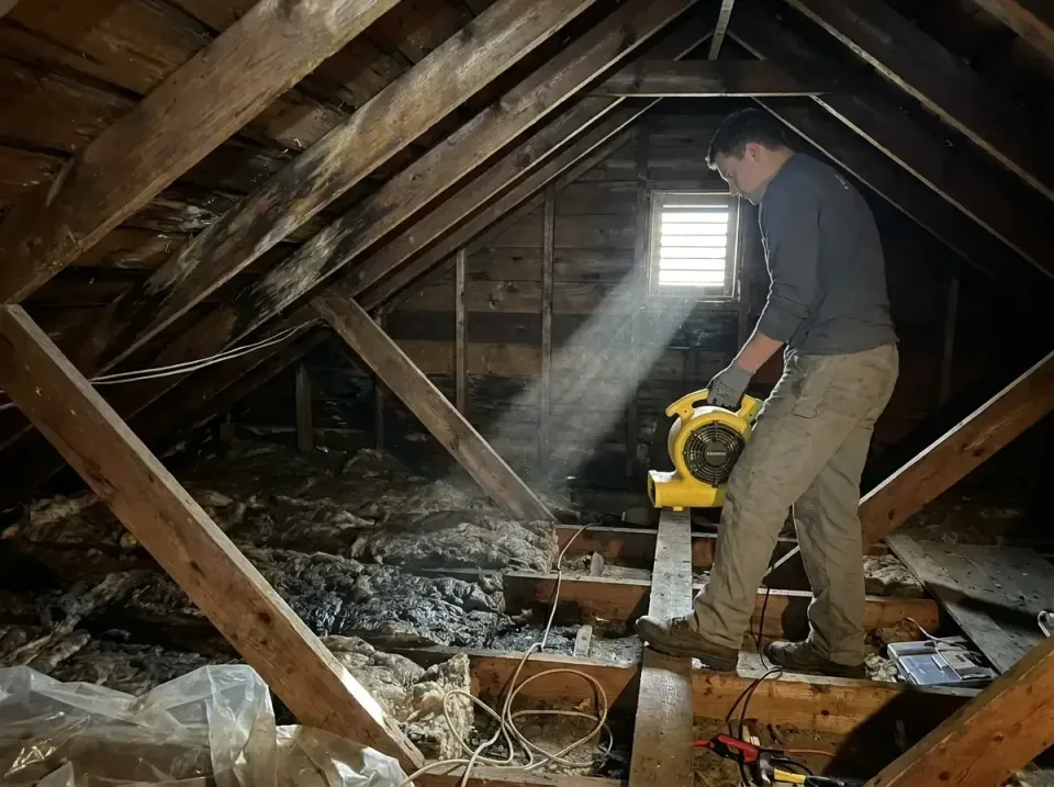 attic-water-damage-drying-proc-007 — frequently asked questions, Emergency Water Extraction & 24/7 Flood Response in Wyncote…